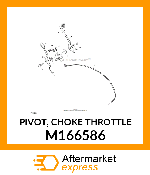 PIVOT, CHOKE THROTTLE M166586