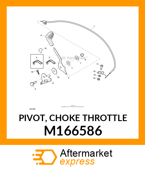 PIVOT, CHOKE THROTTLE M166586