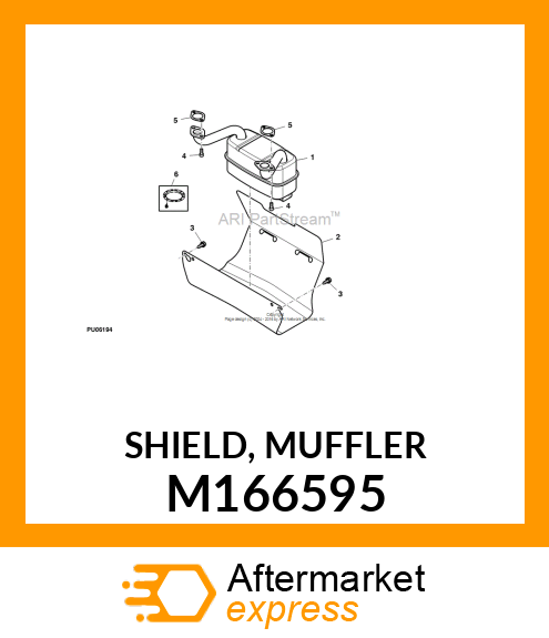 SHIELD, MUFFLER M166595