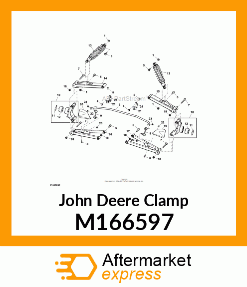 CLAMP, SUPPORT, ARB BUSHING M166597