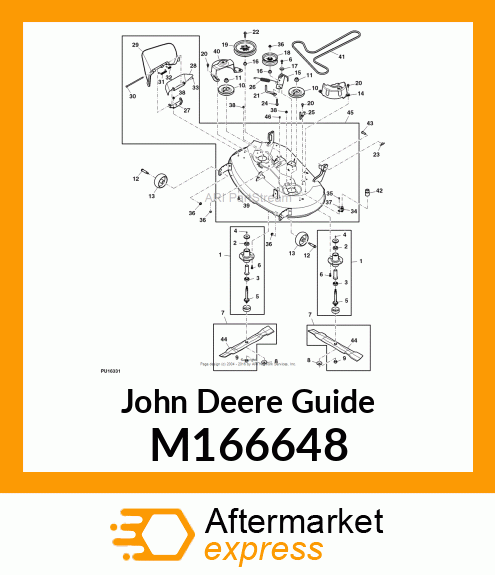 GUIDE, BELT 42C TENSIONER M166648