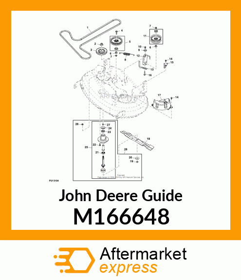 GUIDE, BELT 42C TENSIONER M166648