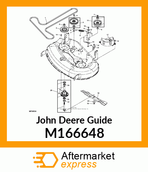 GUIDE, BELT 42C TENSIONER M166648