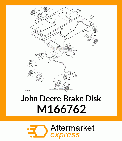 ROTOR, BRAKE 196 M166762