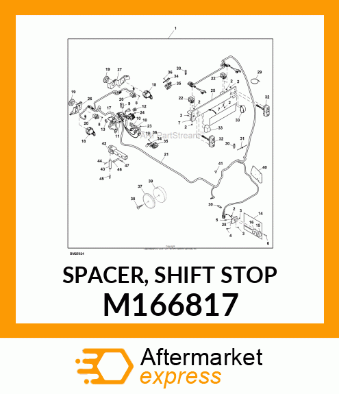 SPACER, SHIFT STOP M166817