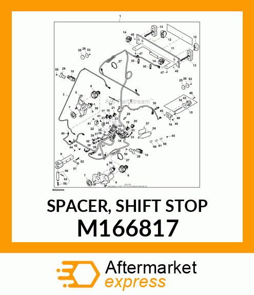 SPACER, SHIFT STOP M166817