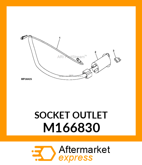 SOCKET OUTLET, OUTLET,12V W/COVER S M166830