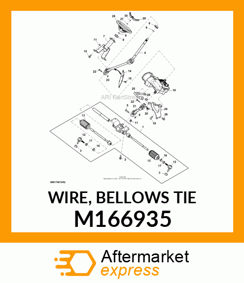 WIRE, BELLOWS TIE M166935