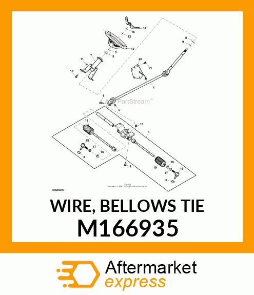 WIRE, BELLOWS TIE M166935