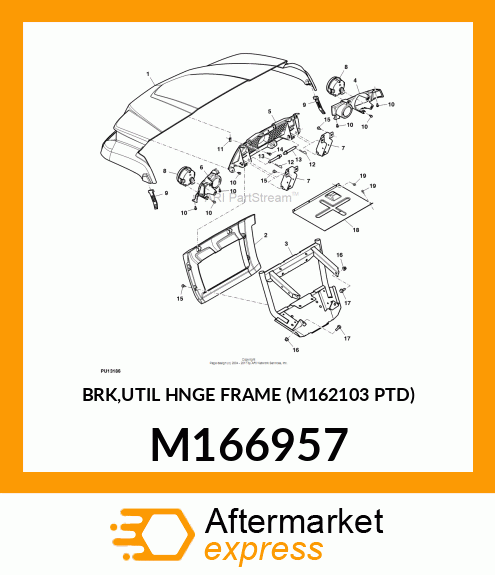 BRK,UTIL HNGE FRAME (M162103 PTD) M166957