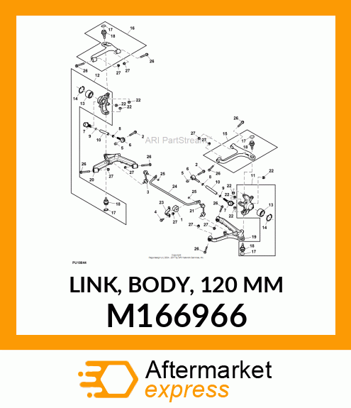 LINK, BODY, 120 MM M166966