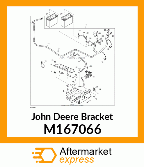 BRACKET, BRACKET, BATTERY HOLD M167066