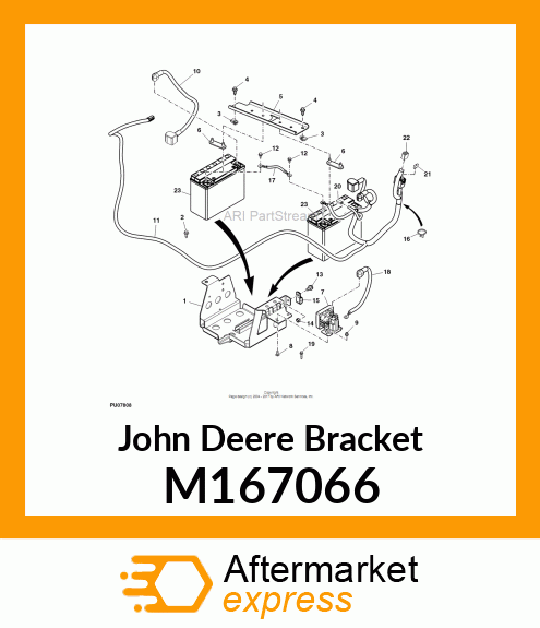 BRACKET, BRACKET, BATTERY HOLD M167066