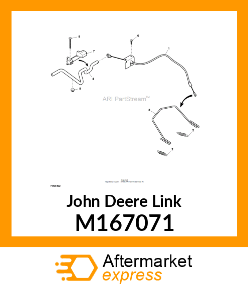 WIREFORM, BRAKE LINK M167071