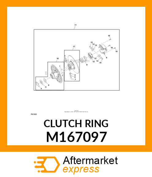 RING, RETAINING CFH M167097