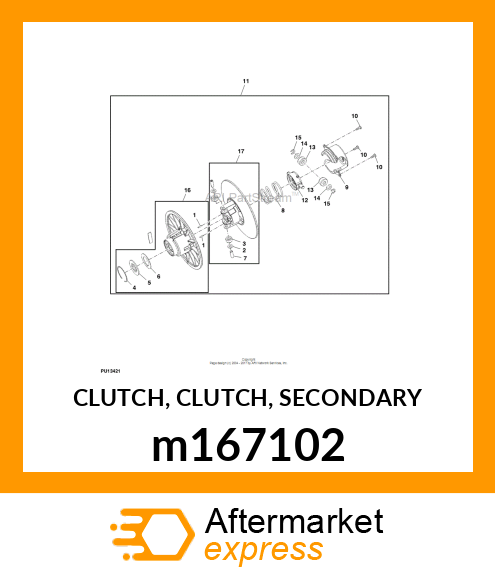 CLUTCH, CLUTCH, SECONDARY m167102