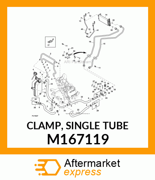 CLAMP, SINGLE TUBE M167119