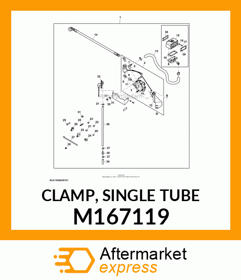 CLAMP, SINGLE TUBE M167119