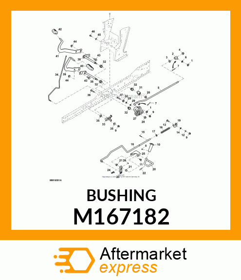 BUSHING, PEDAL M167182