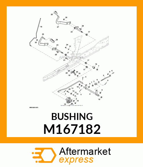 BUSHING, PEDAL M167182