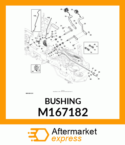 BUSHING, PEDAL M167182