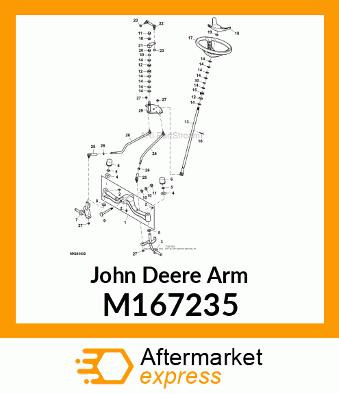 ARM, 4WS SPLINED SECTOR M167235