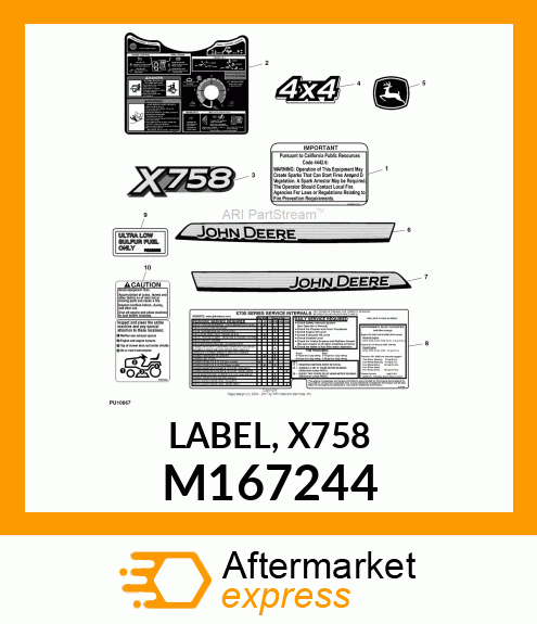 LABEL, X758 M167244