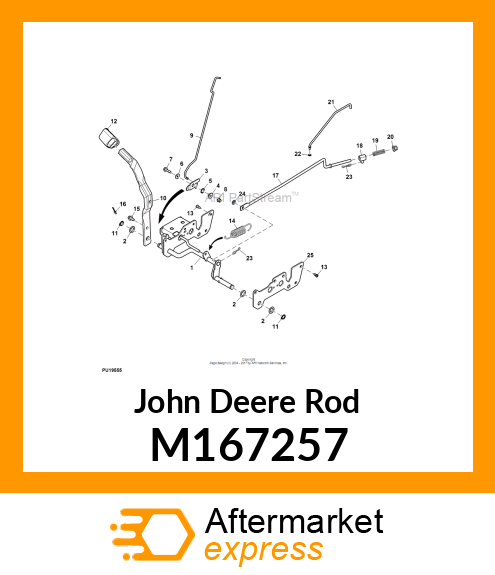 ROD, BRAKE M167257