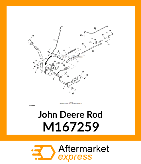 ROD, BRAKE M167259