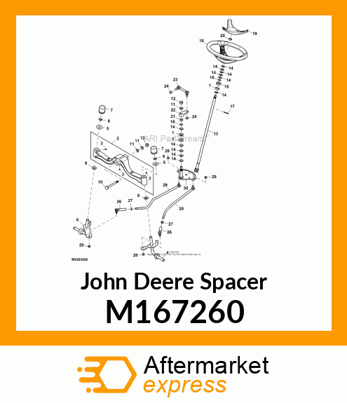 SPACER, SECTOR 4WS M167260