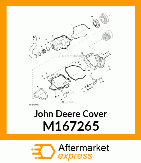 COVER, CVT ENCLOSURE, UPPER M167265