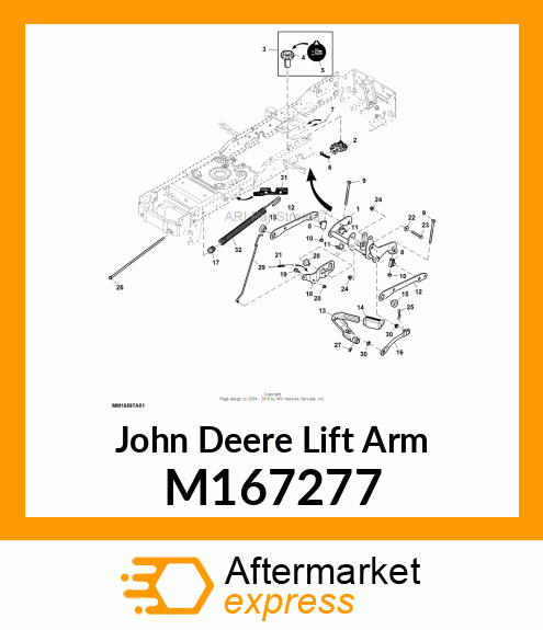 LIFT ARM, LIFT SYSTEM M167277