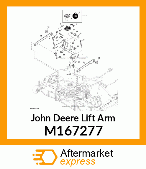 LIFT ARM, LIFT SYSTEM M167277