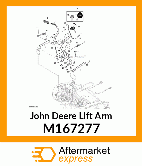 LIFT ARM, LIFT SYSTEM M167277