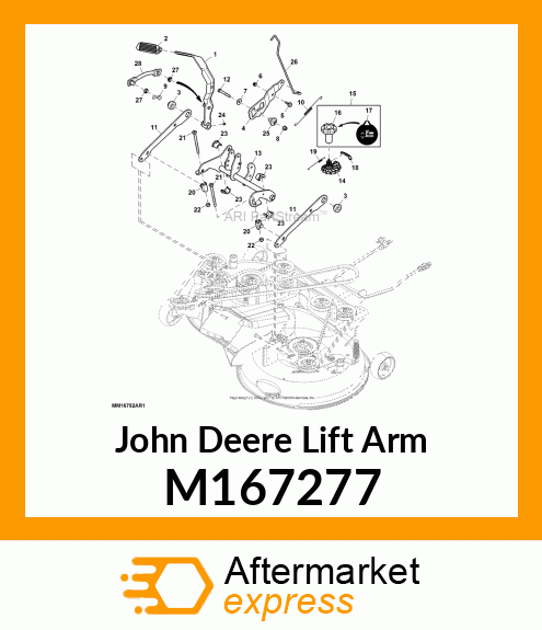 LIFT ARM, LIFT SYSTEM M167277