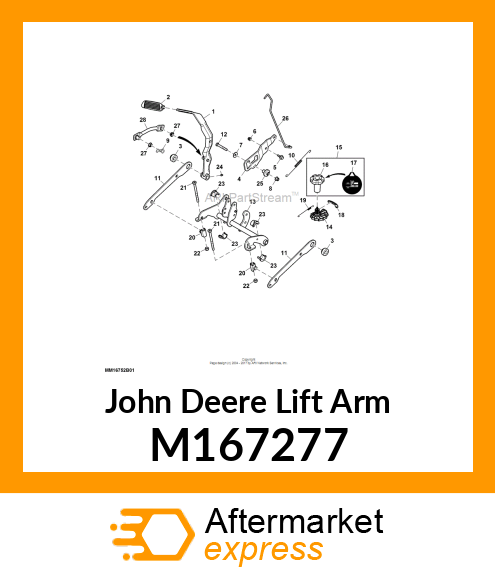 LIFT ARM, LIFT SYSTEM M167277