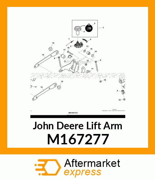 LIFT ARM, LIFT SYSTEM M167277