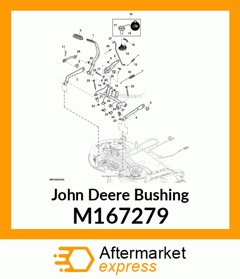 BUSHING, LIFT SYSTEM M167279