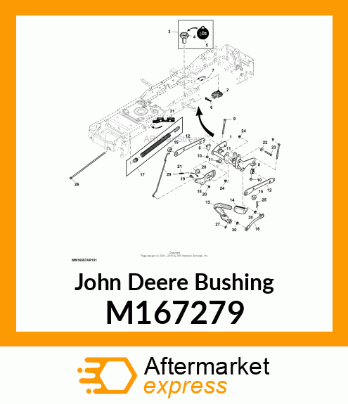 BUSHING, LIFT SYSTEM M167279