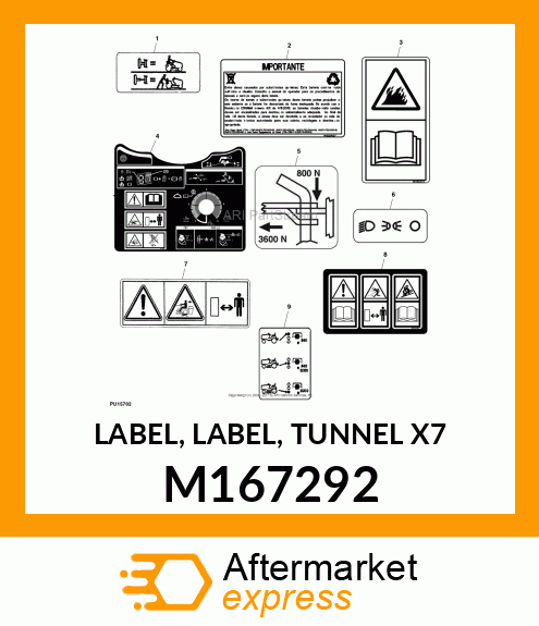 LABEL, LABEL, TUNNEL X7 M167292