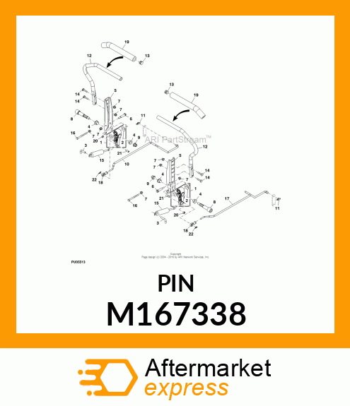 PIN, STEERING DAMPENER M167338