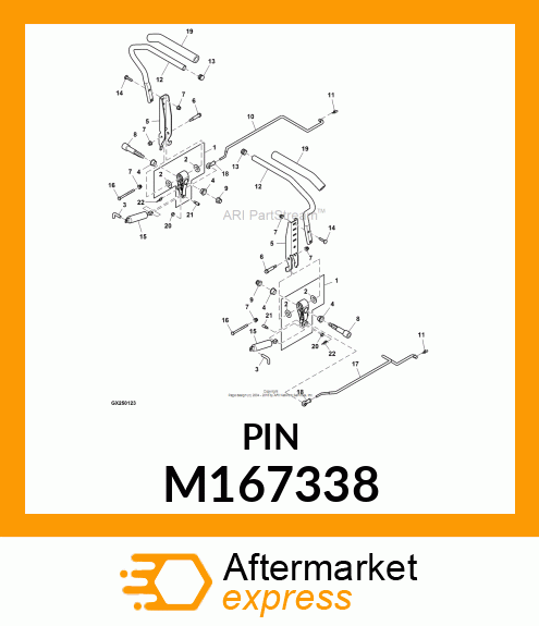 PIN, STEERING DAMPENER M167338