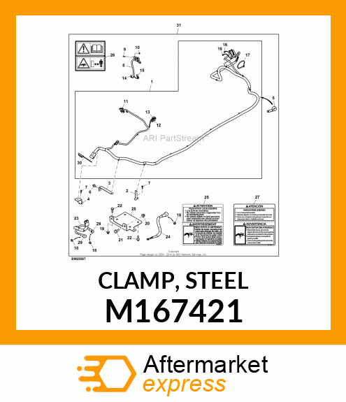 CLAMP, STEEL M167421