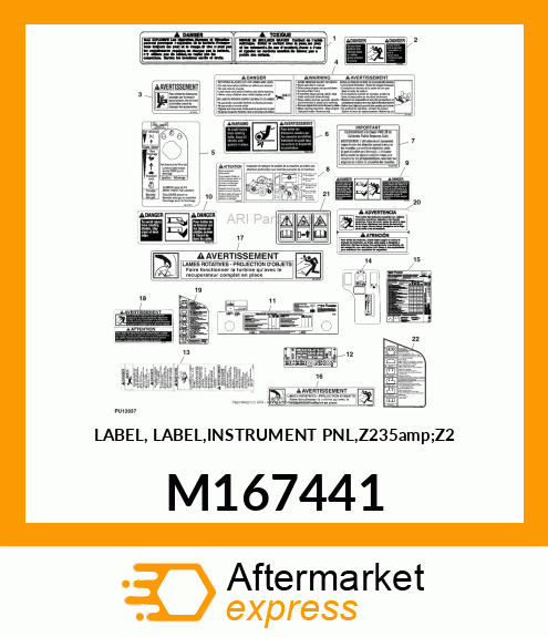 LABEL, LABEL,INSTRUMENT PNL,Z235amp;Z2 M167441