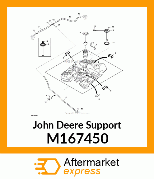 SUPPORT, FUEL TANK M167450