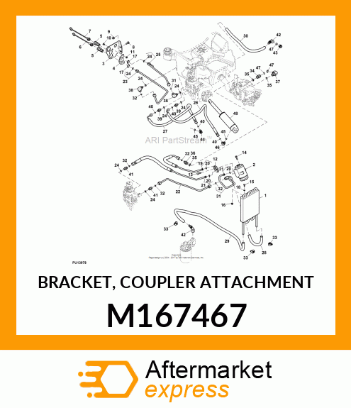 BRACKET, COUPLER ATTACHMENT M167467