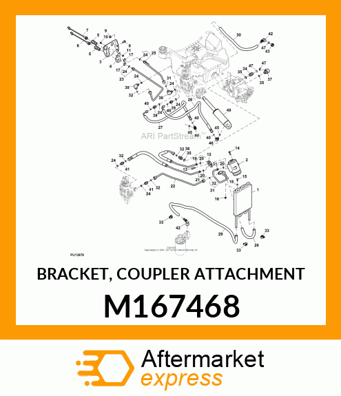 BRACKET, COUPLER ATTACHMENT M167468