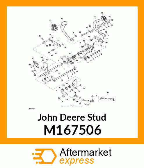 STUD, DAMPER MOUNT PIN M167506