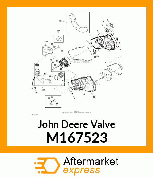 VALVE, AIR INTAKE, CLUTCH ENCLOSURE M167523