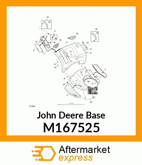 BASE, GRAB HANDLE M167525